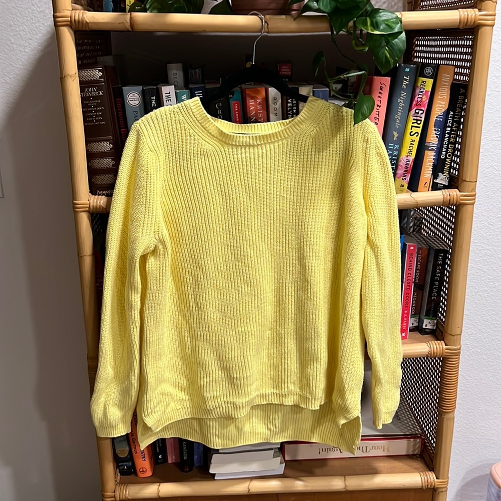 525 America 100% Cotton Pullover Yellow Size M